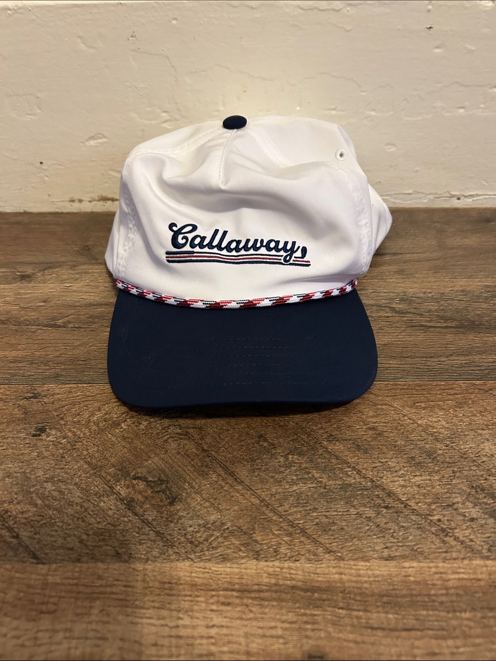Callaway White, Navy and Red Baseball Cap